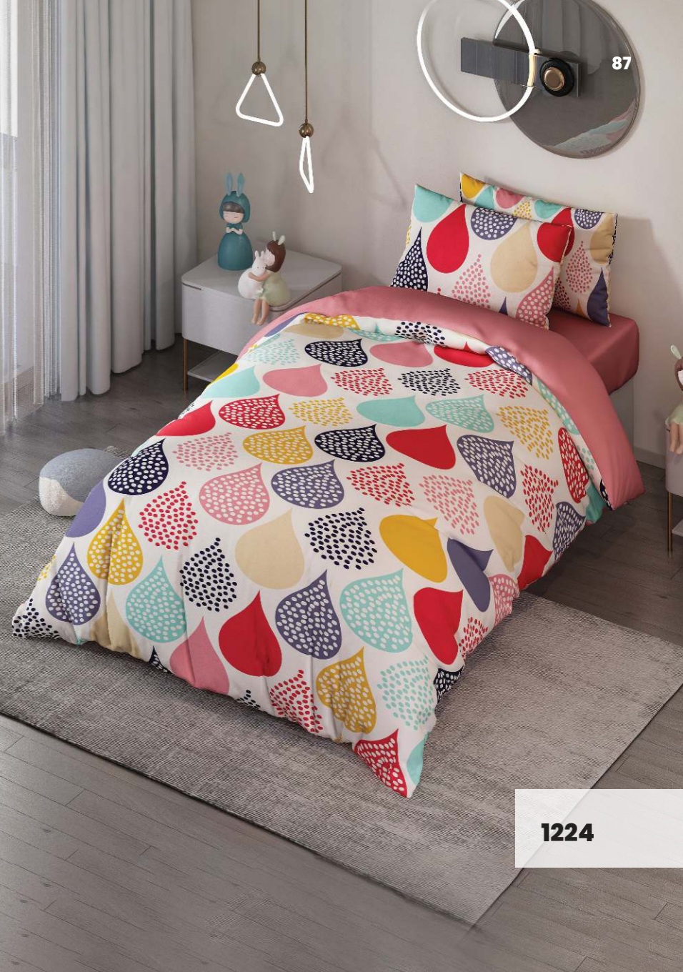 روتختی سه بعدی یکنفره کد 1224